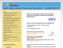 Tablet Screenshot of cwetraining.co.uk